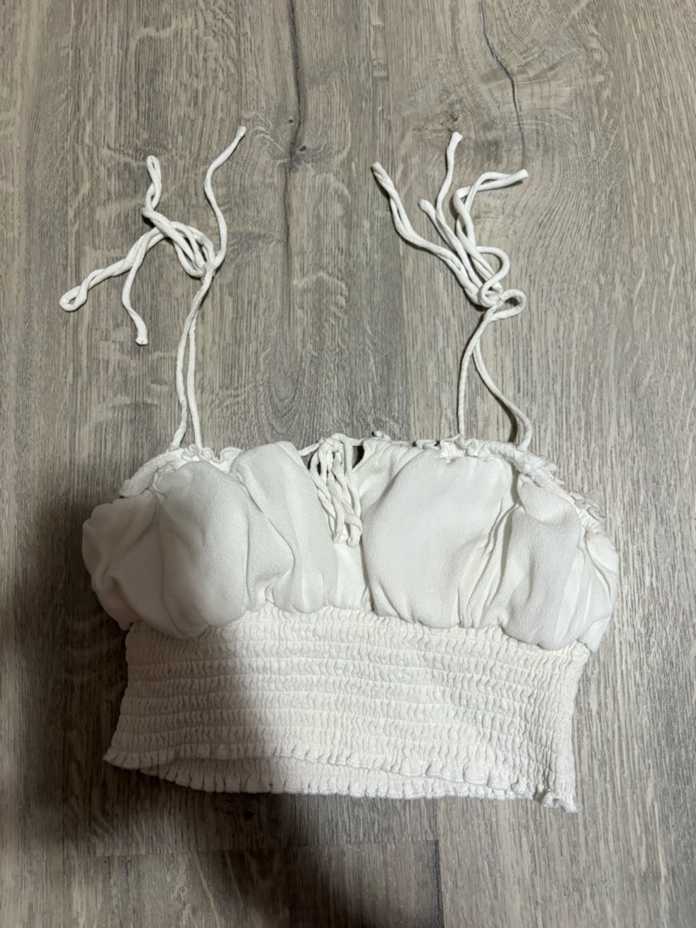Garage White Textured tank top size XS